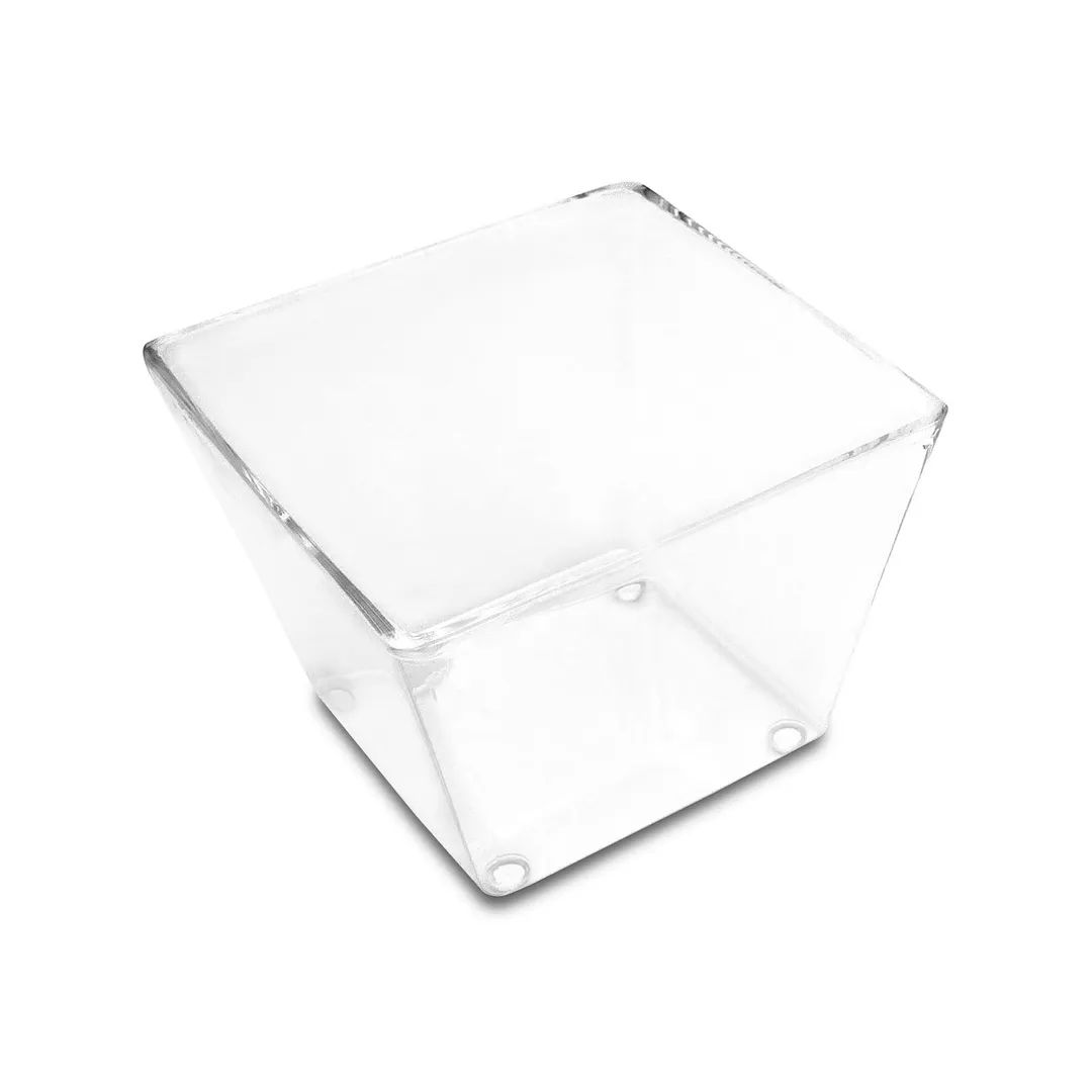 Steelite DFJARH1G00 Jar, 1/2‑Gal (2‑Quart) Clear Acrylic, 6‑3/4" W x 6‑3/4" D x 5" H - 6/Case