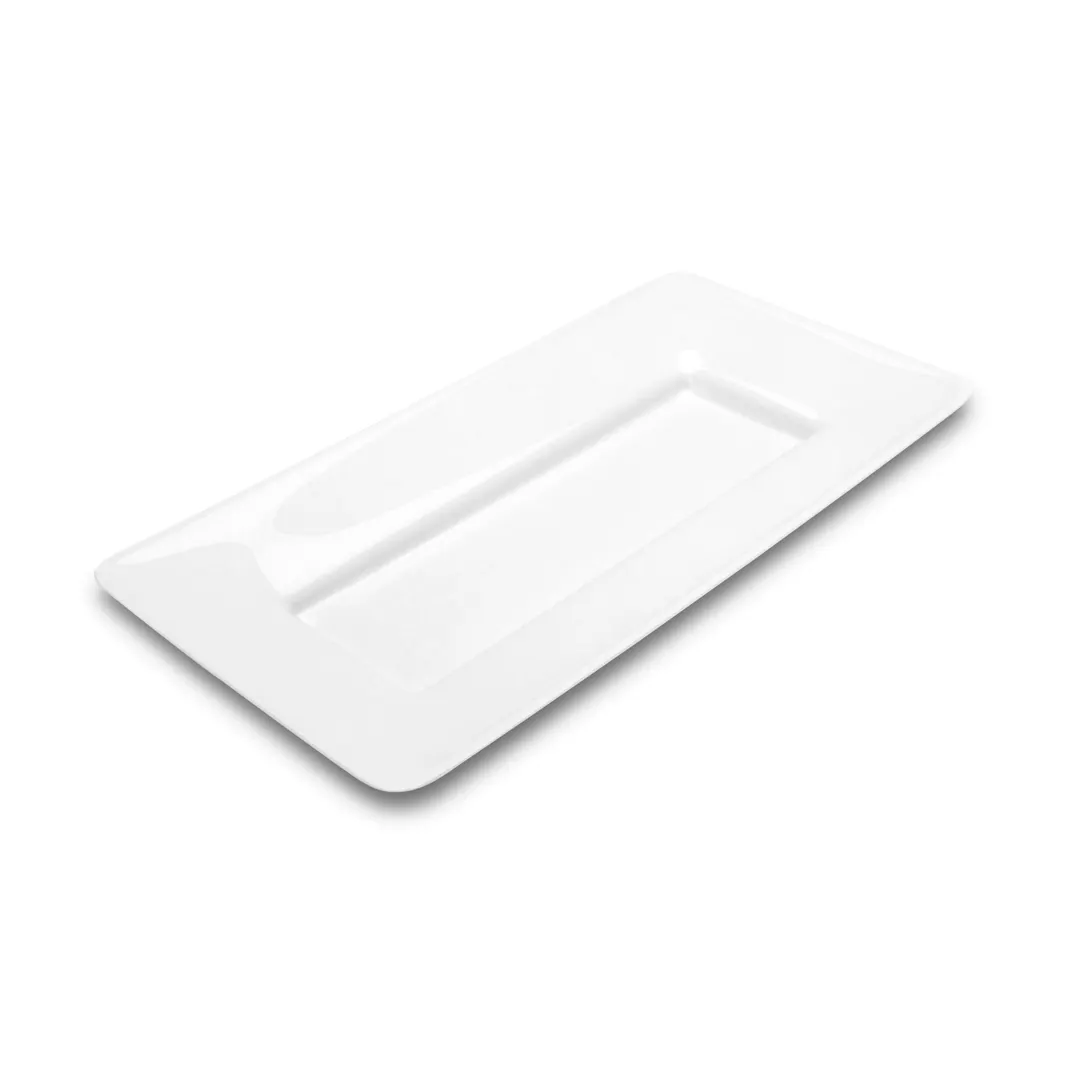 Steelite DFTRC158AS020 Bakery Display Tray – 15" L x 8" W x 1.5" H Melamine White – 10/Case