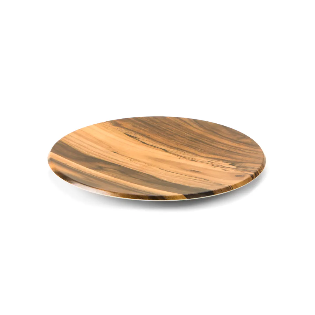 Steelite DFTRD14AC Tray, 13.75" Dia x 1.25" H, Round Tans Melamine, Sold Per Case - 2/Case