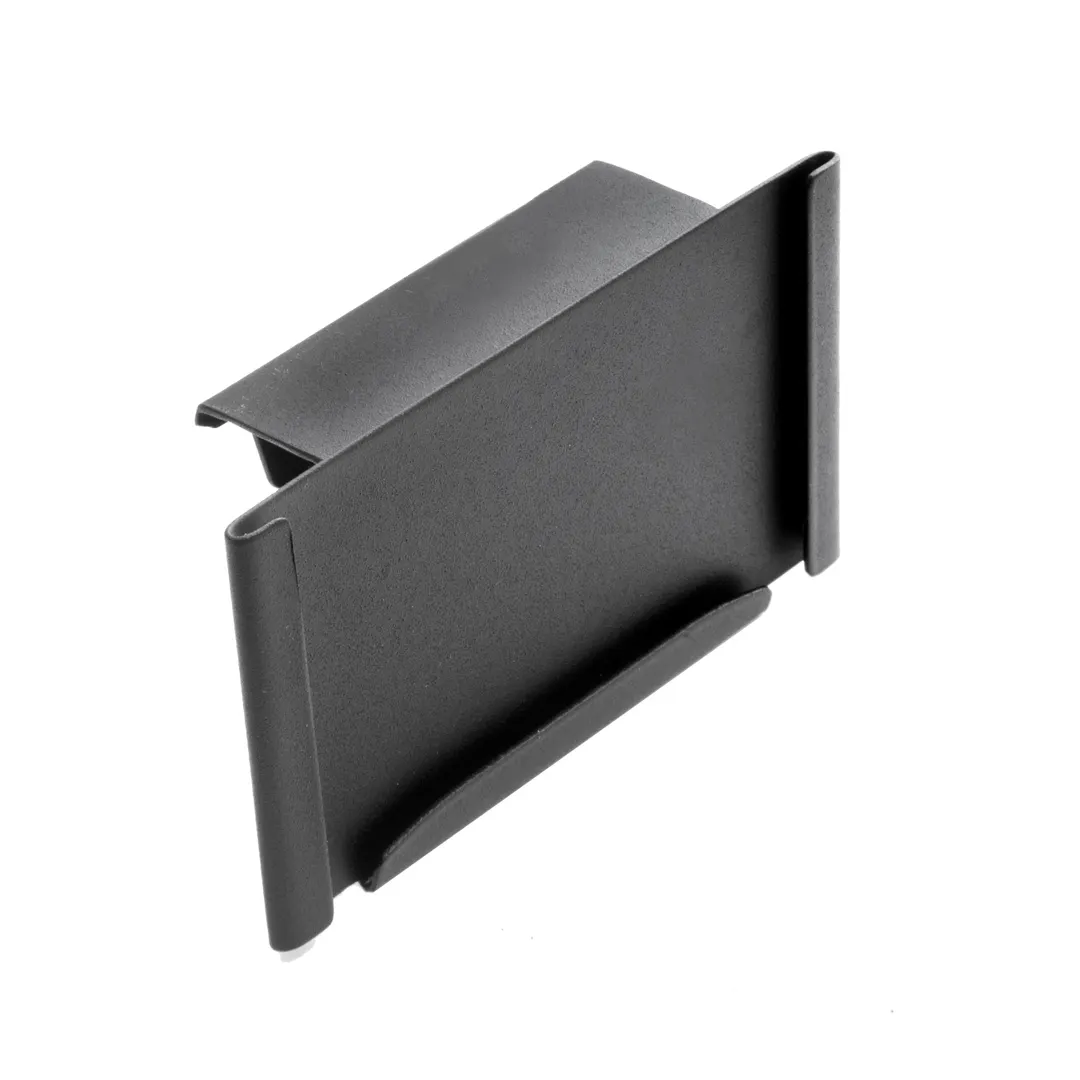 Steelite DW07373HK2BK Hanging Card Holder, 3.875"W x 2.37"H, 18/10 Steel Black, Sign - 6/Case