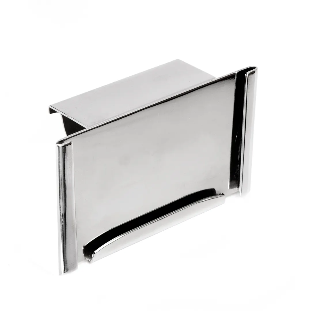 Steelite DW07373HK2SS Card Holder Sign, 3.85"W x 2.35"D, 18/10 Stainless Metal, Style - 6/Case