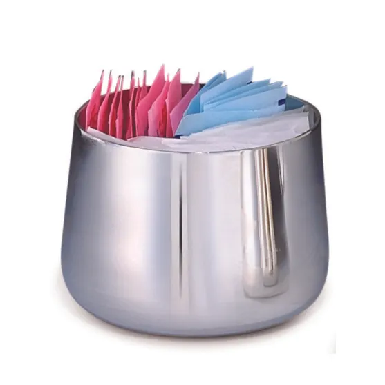 Steelite DW1110 Sugar Bowl, 10 oz, 3.0" W x 3.0" D x 2.5" H, 18/10 Steel, No Handles, Haber