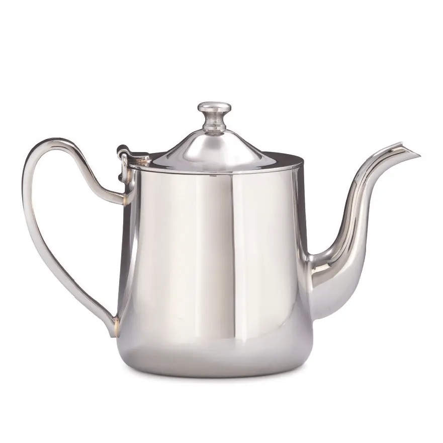 Steelite DW1216 16 oz Teapot, Lid, 7.0" W x 3.5" D x 5.0" H, 18/10 Stainless Steel DW Haber Finish