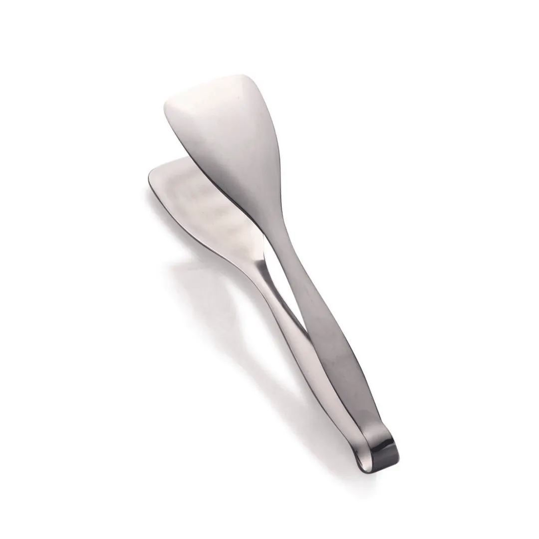 Steelite DW396ST9 Serving Tongs Flat Ends, 9" W x 2" D x 2.5" H, 8‑9" Stainless Steel - 6/Case