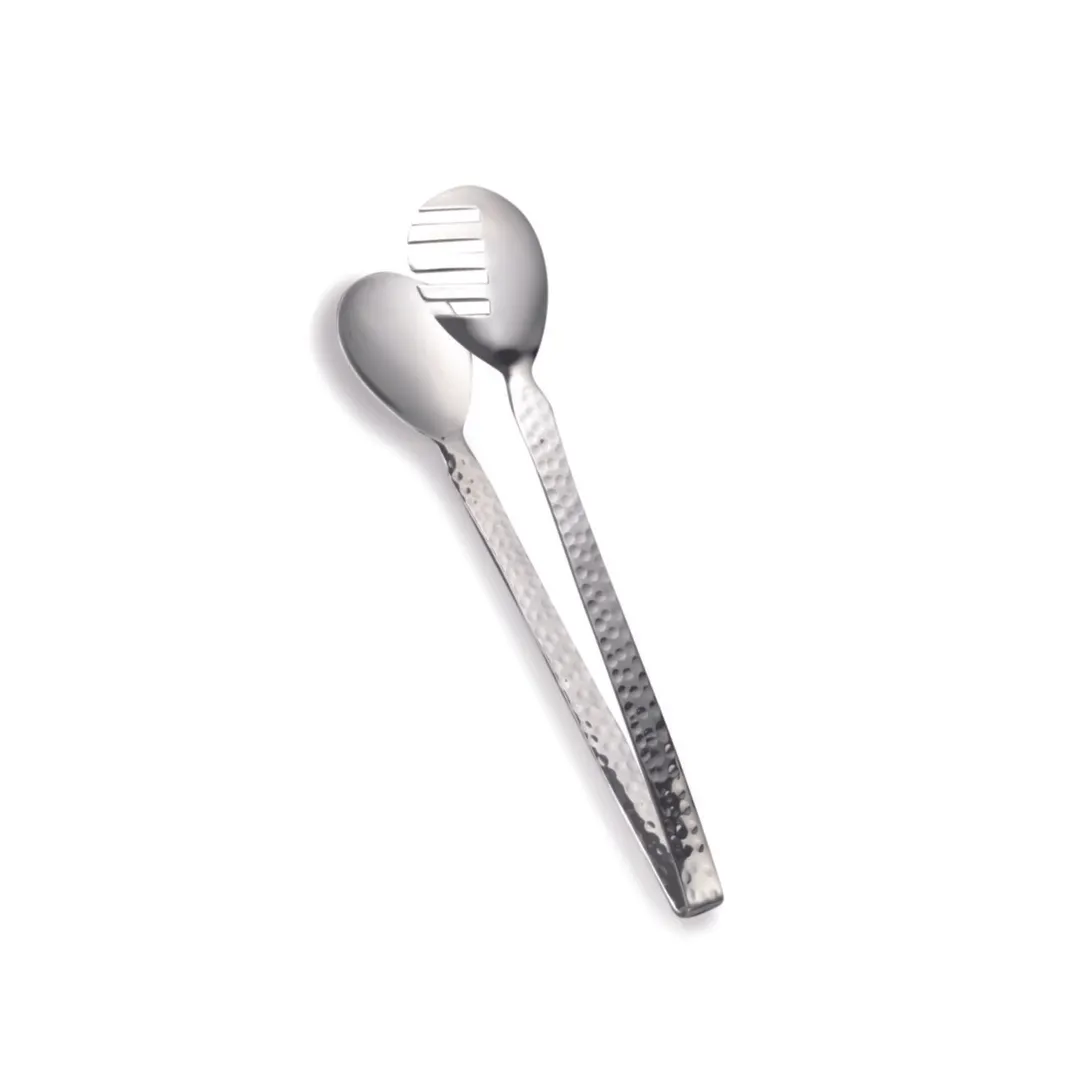Steelite DW398MST9 Serving Tongs, 9.5" W x 3" D x 2" H, 18/10 Stainless Steel DW Haber, 6/Case