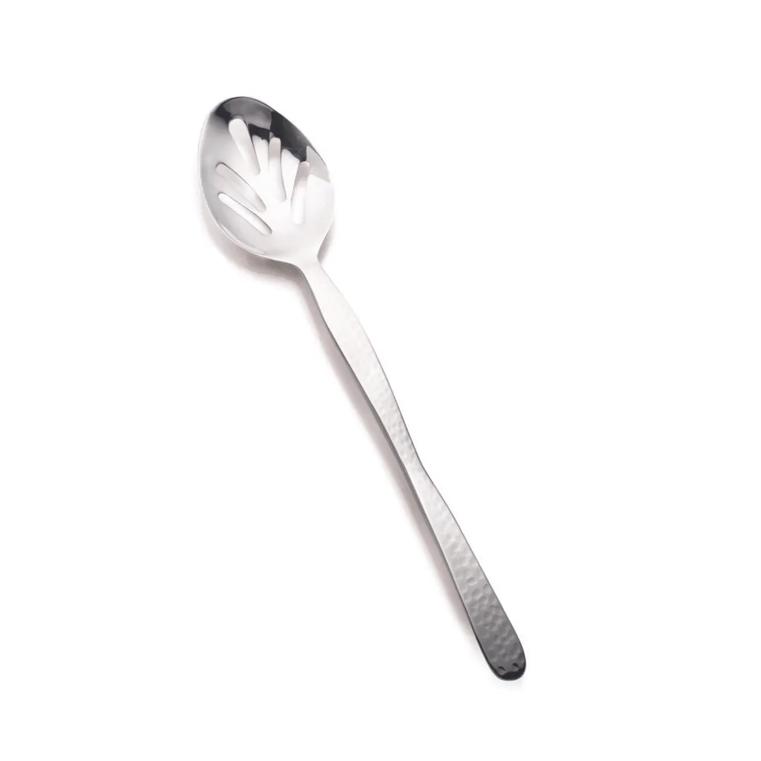 Steelite DW398MSVSPP Slotted Serving Spoon 13" Stainless Steel Silver Non‑Insulated Handle - 6/Case