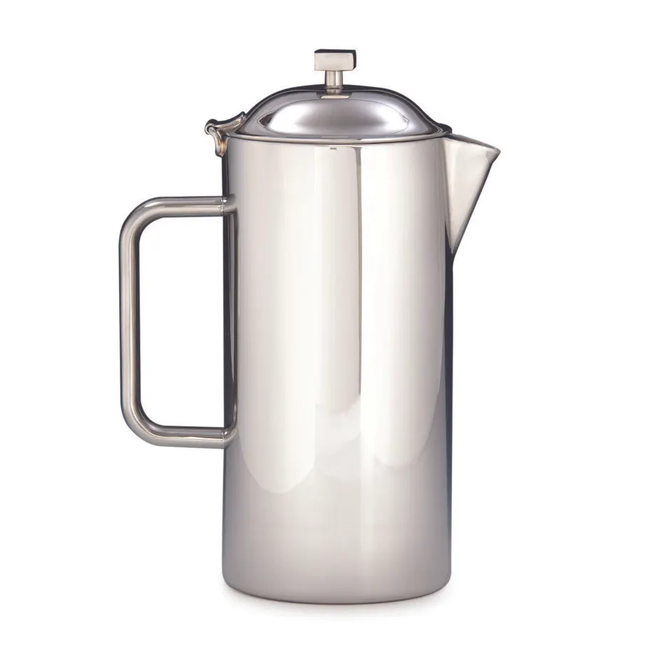 Steelite DW7155TQSS Coffee Pot 1.5-Qt 48 oz 7.25" W x 4.5" D x 10.0"H 18/10 Stainless Steel with Lid