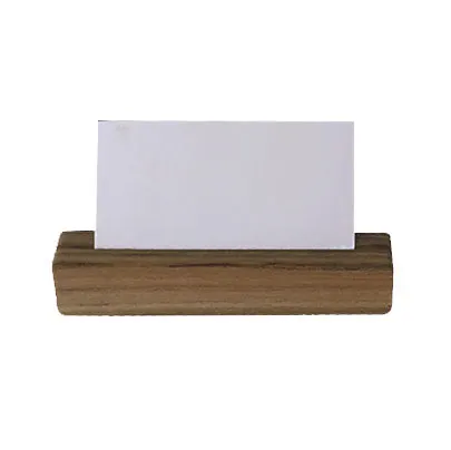 Steelite DWFB11523AG Large Menu Card Holder, 1" x 1" x 4.5" H, Ash Grey Wood, DW Haber, - 1 Dozen