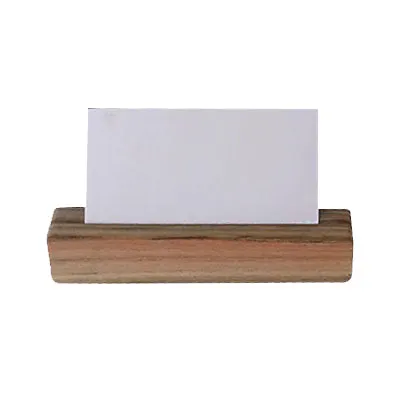 Steelite DWFB11523T Menu Card Holder, 1" x 1" x 4.5" H, Natural Teak Wood, - 1 Dozen