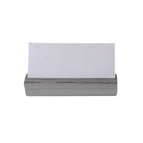 Steelite DWFB11524GW - Menu Card & Number Stand, 1" x 1" x 3.5"H, Grey Wash Wood, ≤3", 1 Dozen