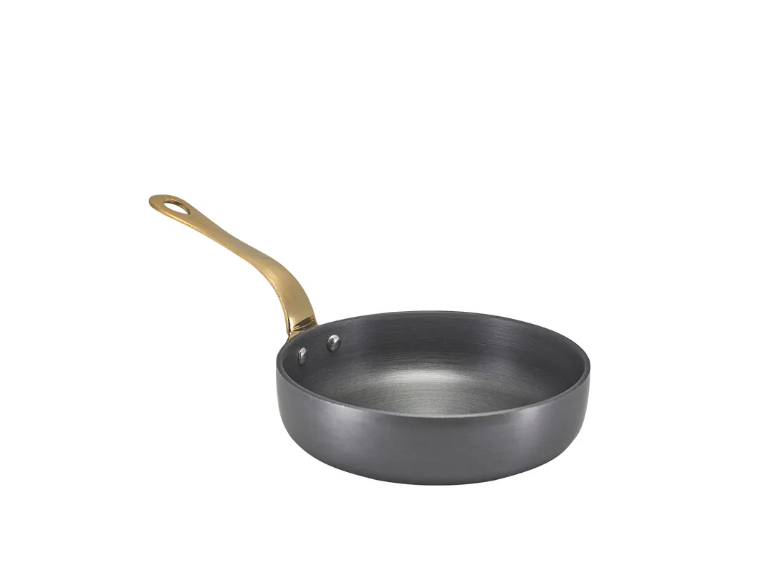 Steelite GWAMF15H Mini Frying Pan, 18 oz (10.1"x6.0"x3.5"), Aluminum, Hand Wash Only - 6/Case
