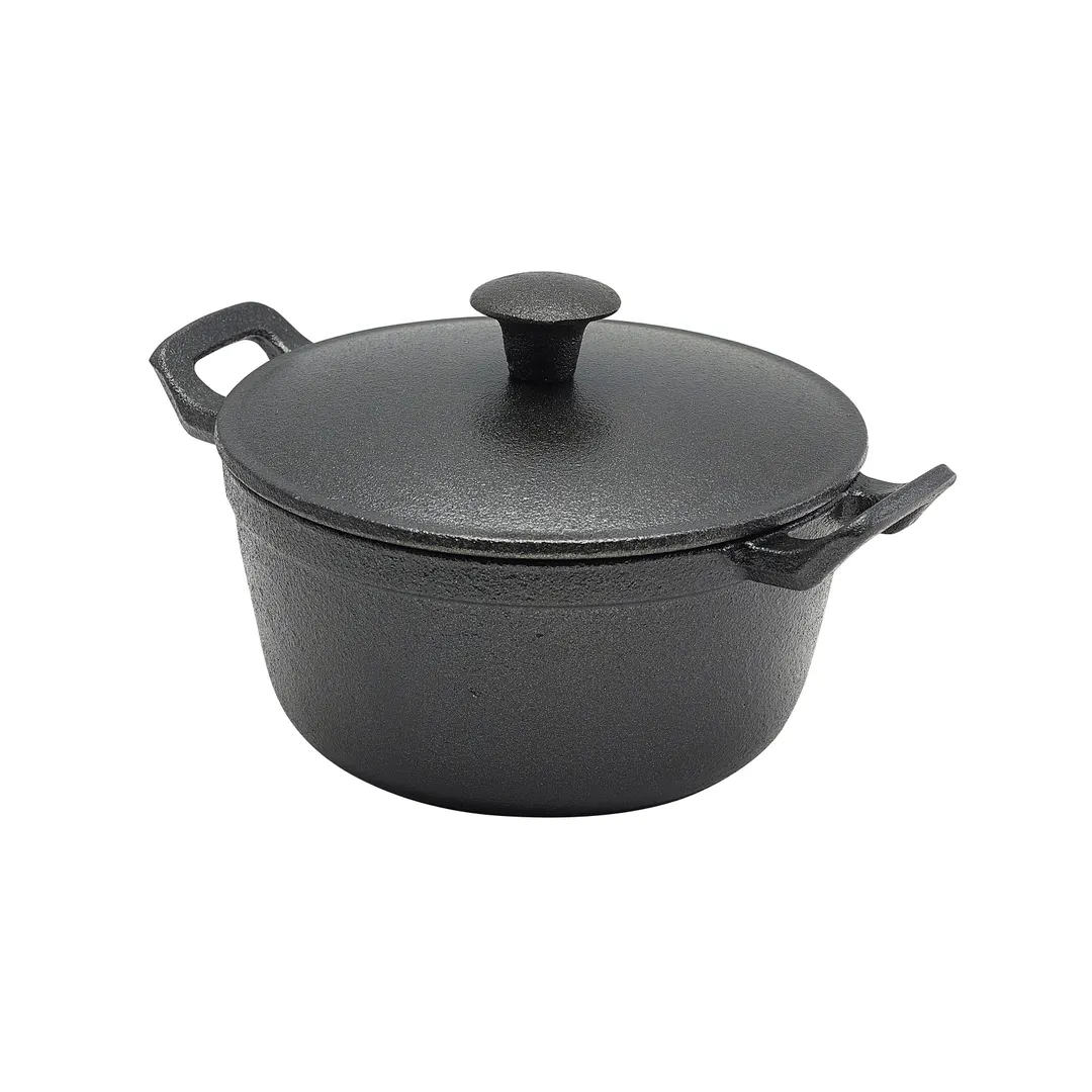 Steelite GWC137 Casserole Dish With Lid, 22 oz (7.25" x 5.38" x 4.25"), Cast Iron - 6/Case