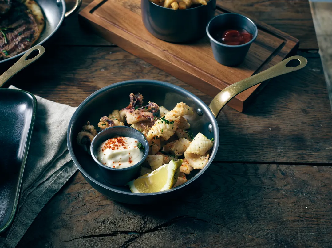 Steelite GWSMF15V Fry Pan, 21.75 Oz, 10.9x6.3x3.3 In, Stainless Steel, Dishwasher Safe - 6/Case