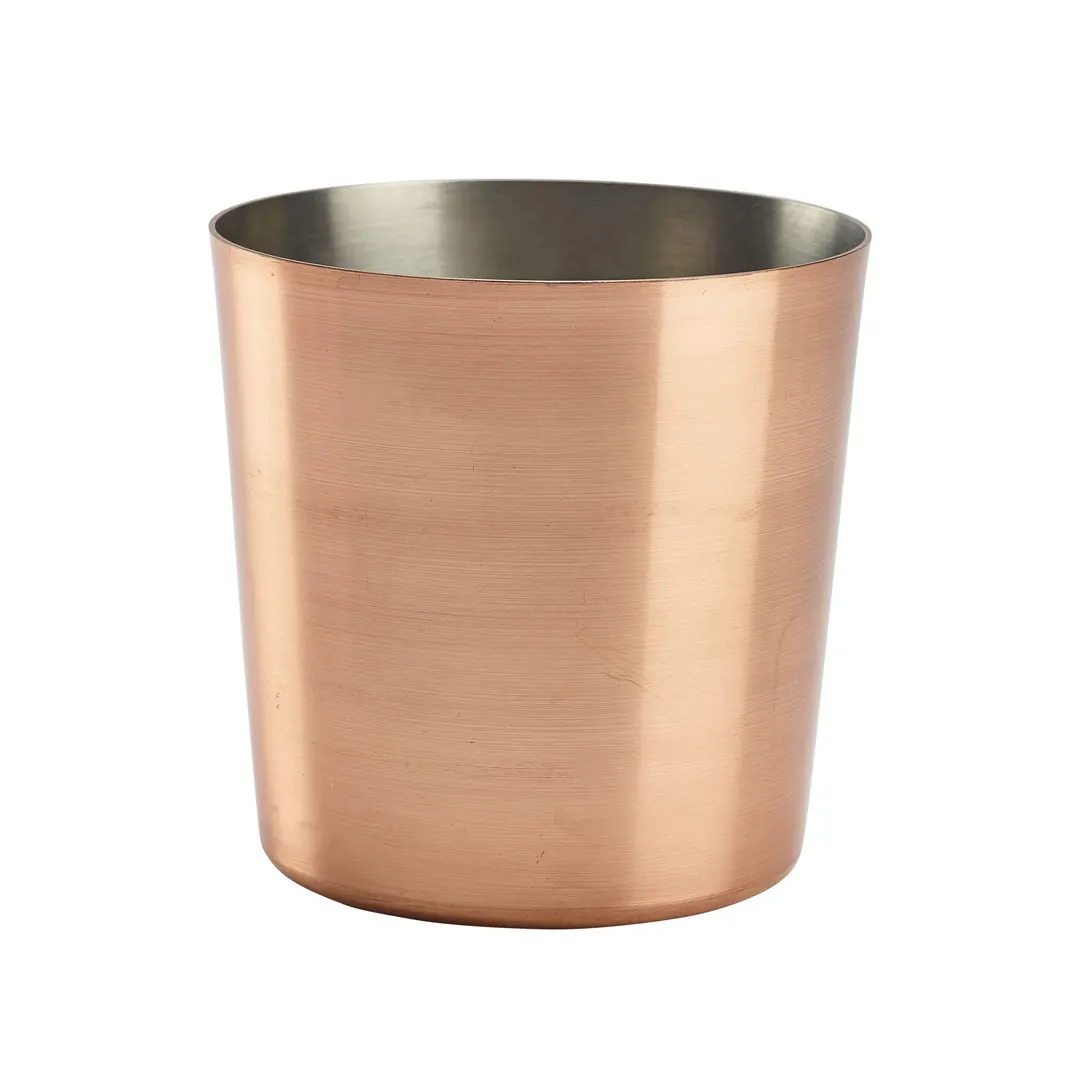 Steelite GWSVC8C 12.75 Oz Copper Stainless Steel Serving Cup 3.375" x 3.375" (11‑12 Oz) - 24/Case