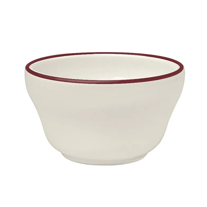 Steelite HL10163931 - Unhandled Bouillon Cup, 7.25 Oz (3.875" x 2.25"), Maroon China, RE/NR, 1 Dozen