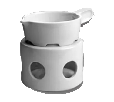 Steelite HL11430AWHA Butter Warmer Stand Only, 4" Diameter, Hall China White, Accessory - 1 Dozen