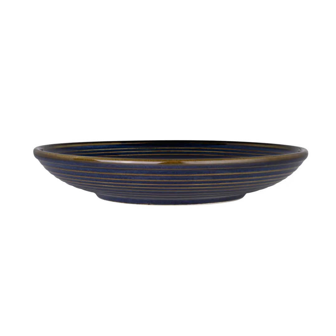 Steelite HL13209026 - Indigo Flipside Salad Bowl 9" x 1.5", China, Dish/Oven Safe 500°F - 24/Case