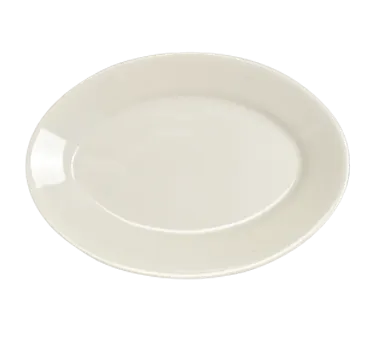 Steelite HL15500 - Oval China Platter 11-3/4" Rolled Edge, Undecorated - 1 Dozen
