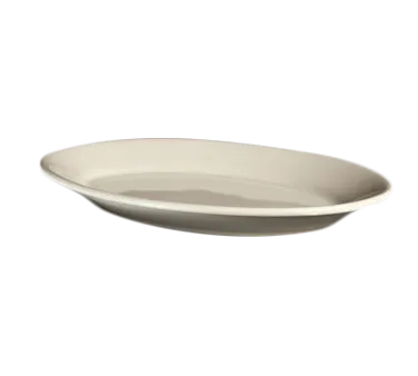Steelite HL1552 - Oval China Platter 11-3/4" Oval, Rolled Edge, American Rose Finish - 1 Dozen
