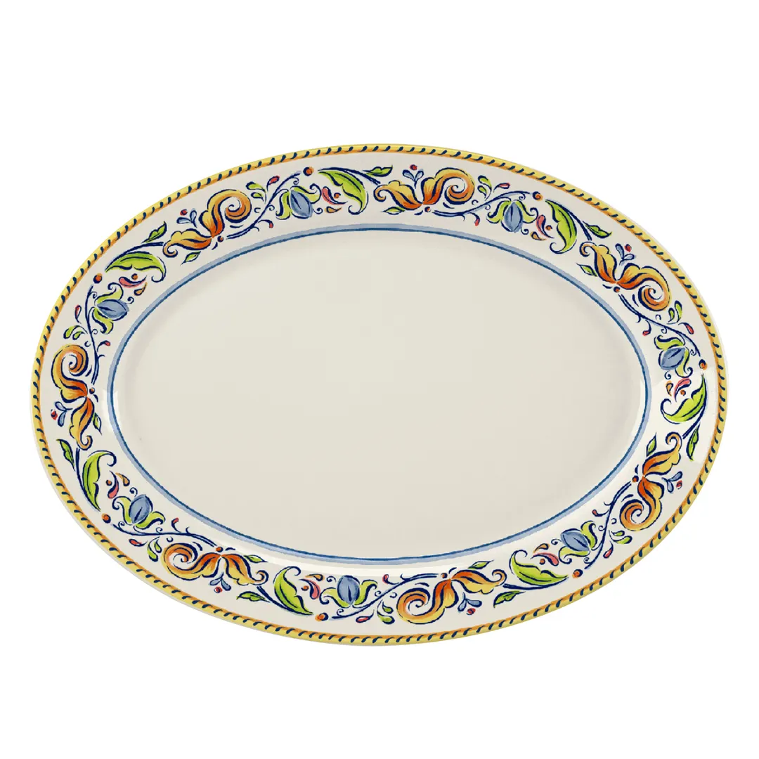 Steelite HL15563907 - Rolled Edge Oval Platter, 11.75" x 8.0" China, RE/NR Finish - 1 Dozen