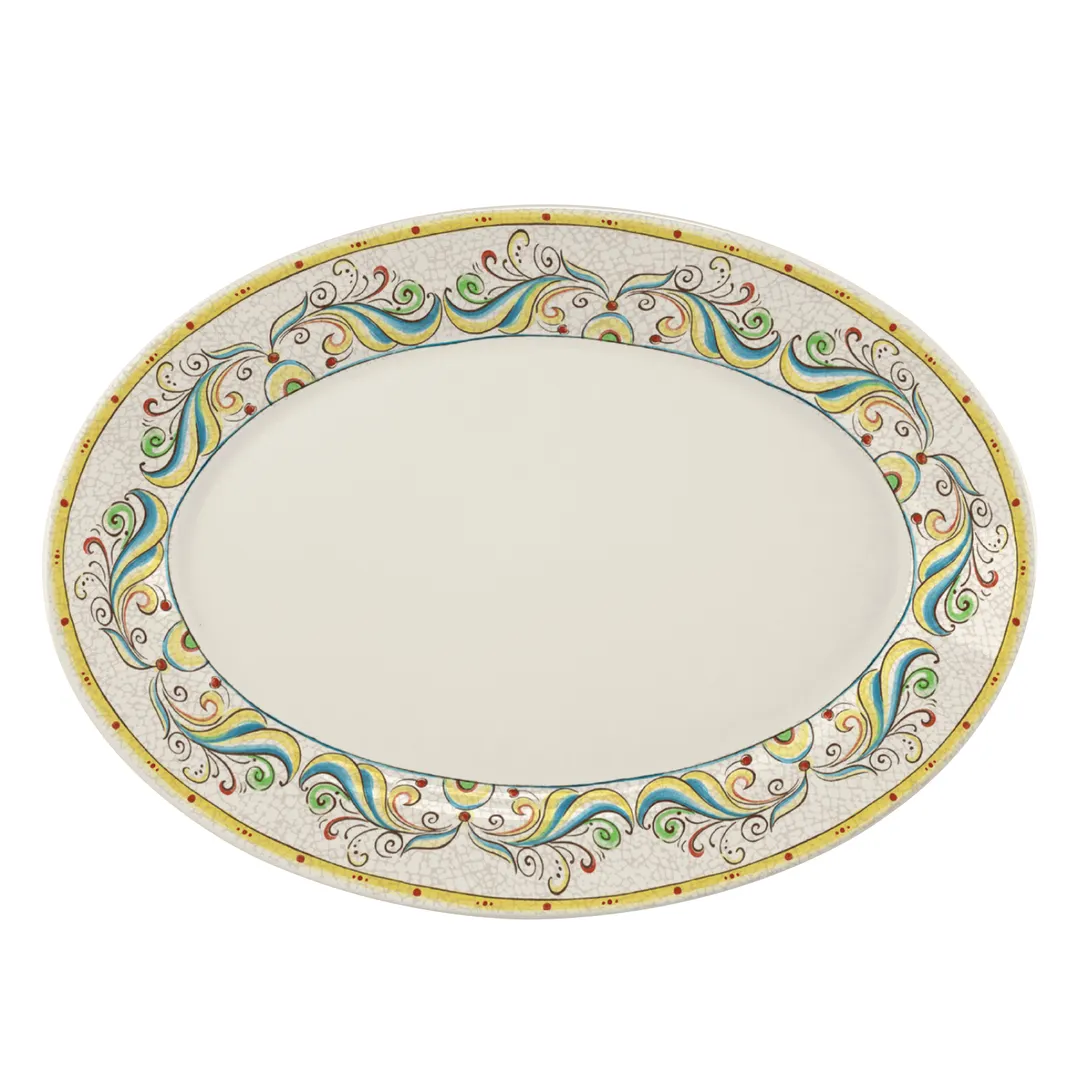 Steelite HL15563911 - Rolled Edge Oval Platter, 11.75" x 8" China, Oval Shape - 1 Dozen