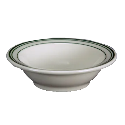 Steelite HL1661 Fruit Bowl, 5" 4 Oz Round China, Green Band - 36/Case