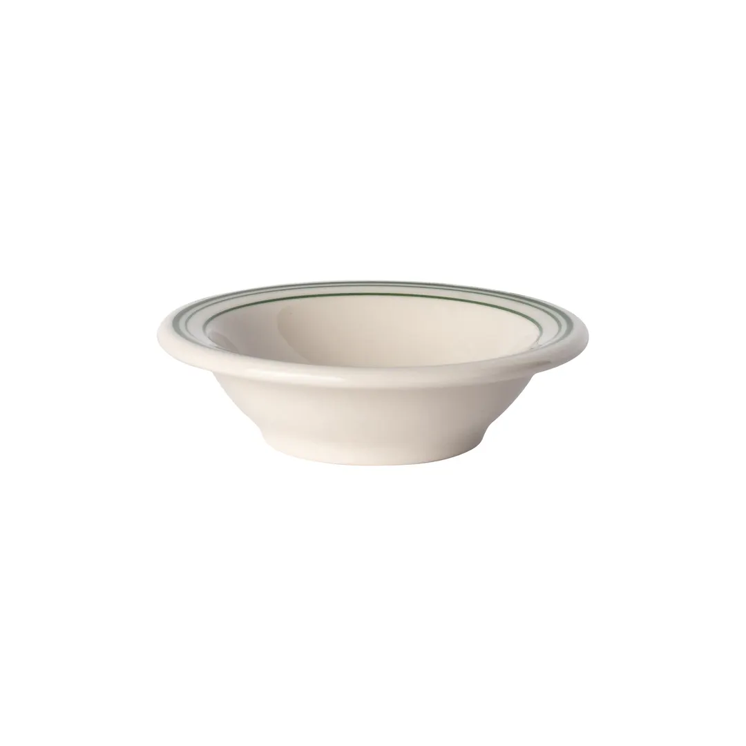 Steelite HL1701 - Grapefruit Bowl, 9 oz (6.375" x 1.75"), China, Green Band, Dishwasher Safe - 36/Case