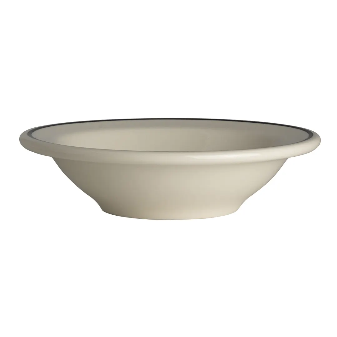 Steelite HL1701743 - 9 Oz Grapefruit Bowl 6.38" Dia x 1¾" H Round Narrow Rim White China - 1 Dozen