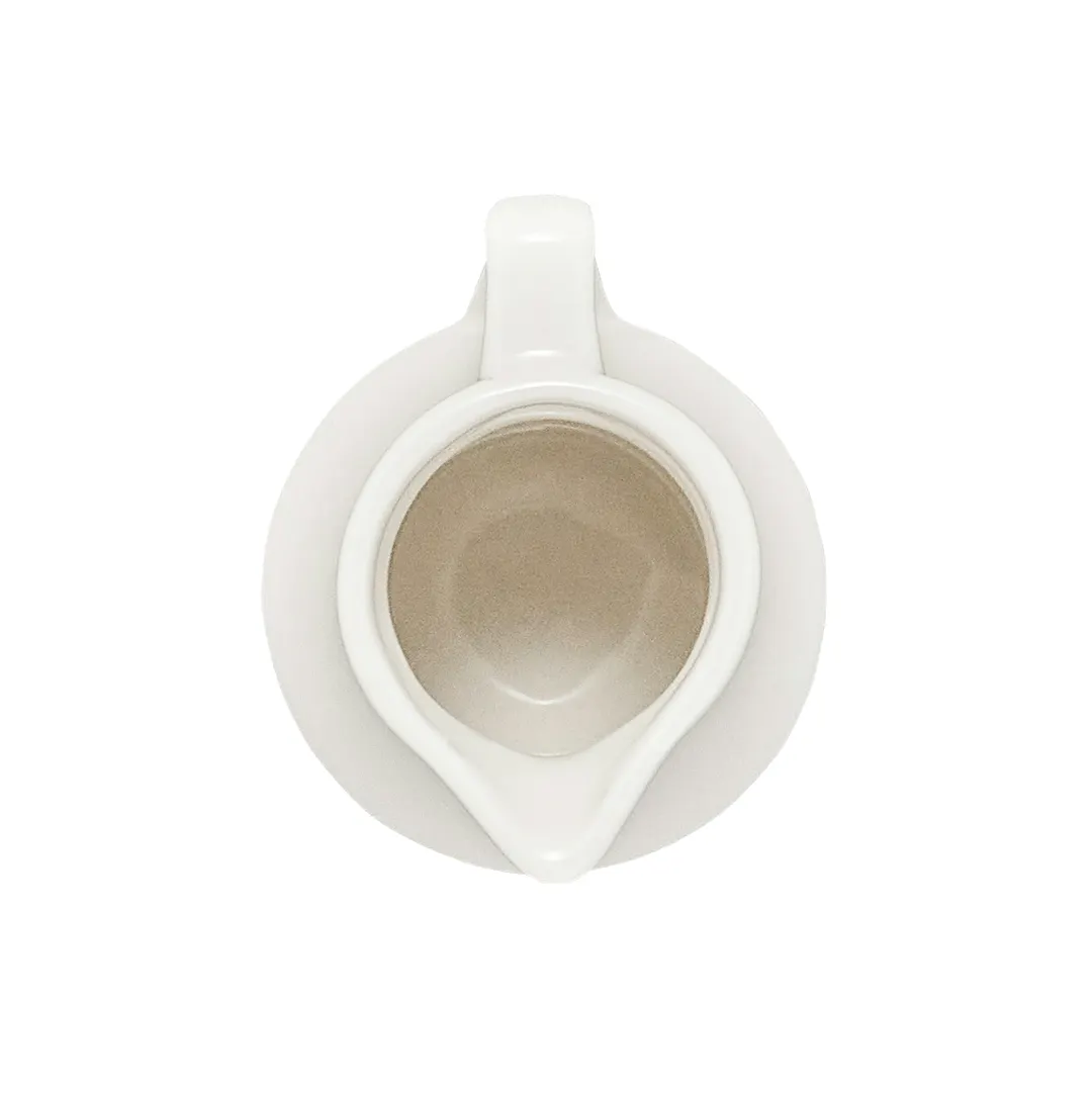 Steelite HL1930AWHA Creamer Pitcher, 2.5" Dia, 2.5 oz, China White with Handle - 1 Dozen