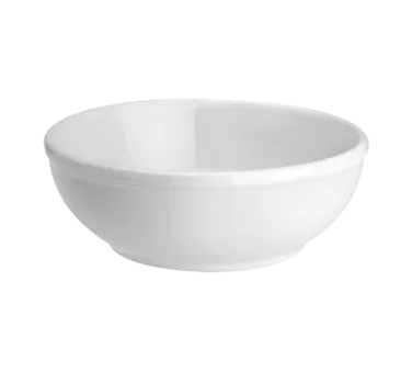 Steelite HL19510000 - 14 oz Nappy China Bowl, 5‑5/8" Arctic White, Rolled Edge Design - 1 Dozen