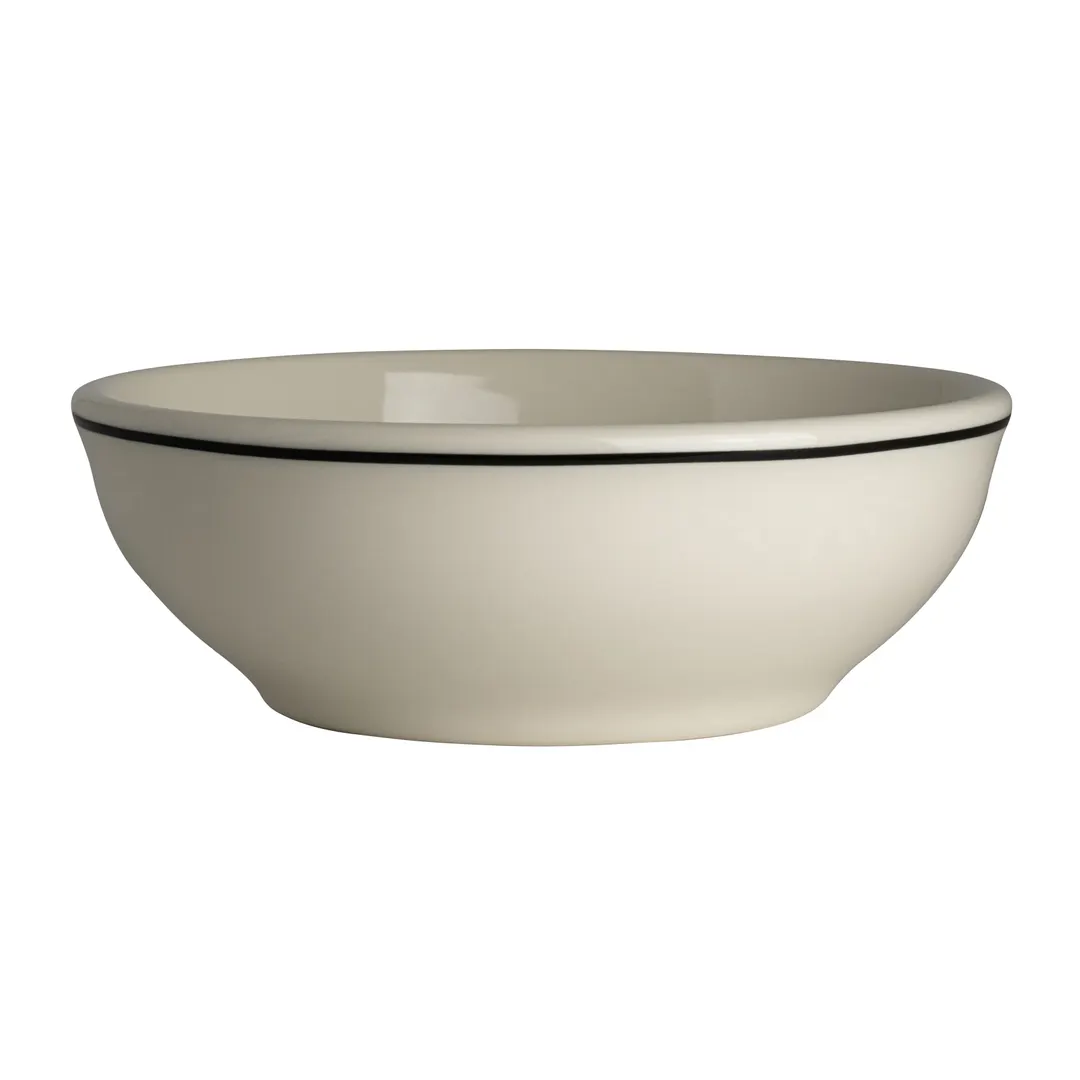 Steelite HL1951743 - 14 oz Nappy Round China Bowl, 5.63" Diameter, White Ivory Finish - 1 Dozen