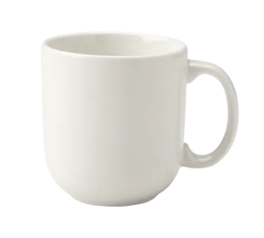 Steelite HL20406800 China Mug - 14-16 oz Homer Coffee Mug, Non-Stackable, China White - 1 Dozen