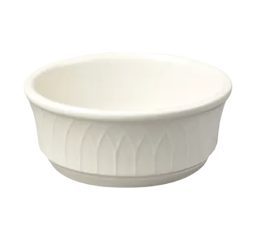 Steelite HL3297000 - Nappy China Bowl, 5" Diameter x 2" Height, 12-1/2 oz, Gothic Blanc - 1 Dozen