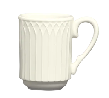 Steelite HL3657000 China Mug, 8 oz Gothic Blanc Stackable, China Material - 1 Dozen