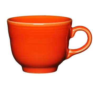 Steelite HL452338 - 7.75 Oz China Cup, 3.5" x 2.75", Fiesta Poppy Pattern Oven Safe 425°F - 1 Dozen