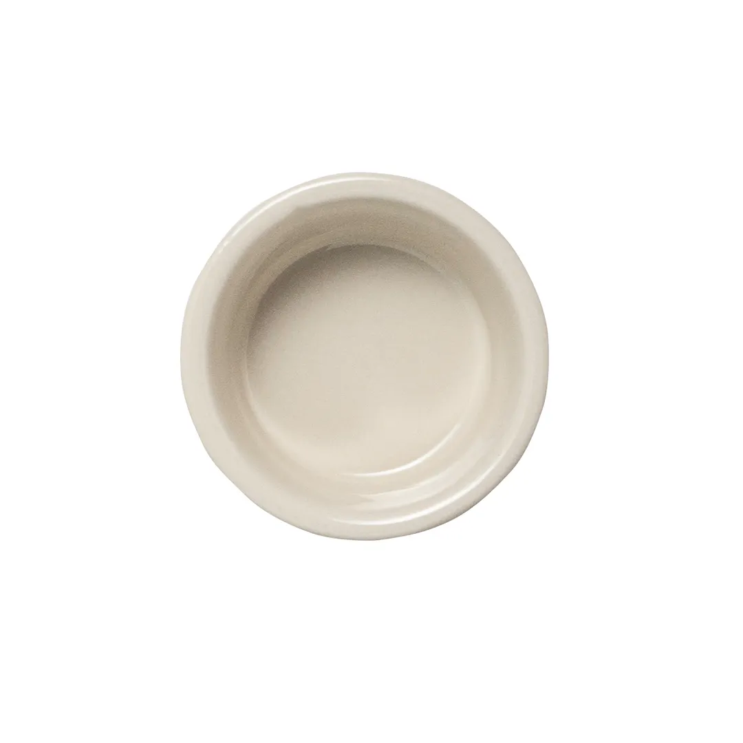 Steelite HL45330AWHA - 4 oz White Hall China Ramekin, 3¼" Diameter, Round Fluted, - 1 Dozen