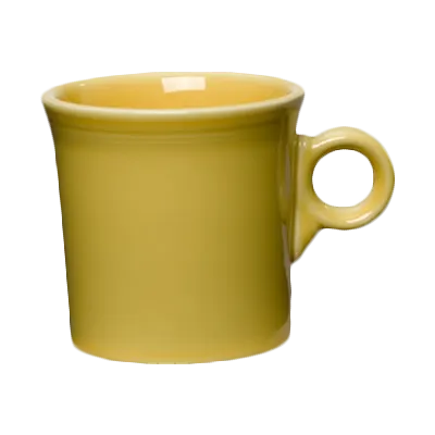 Steelite HL453320 - 10.25 oz China Mug, Fiesta Sunflower, 3.5" Cube, Oven Safe 425°F - 1 Dozen