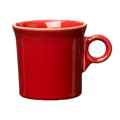 Steelite HL453326 China Mug, 10.25 Oz Scarlet Fiesta, 3.5" x 3.5" x 3.5" Oven Safe 425°F - 1 Dozen