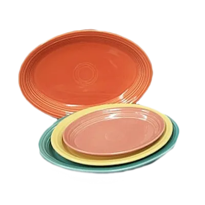 Steelite HL456320 Oval Platter 9.625" x 6.75" x 1.25" Sunflower China Oven Safe 425°F - 1 Dozen