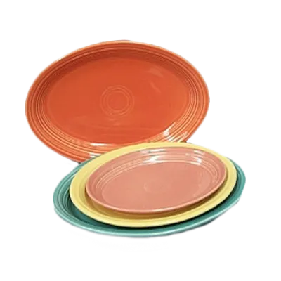 Steelite HL456326 - Oval Scarlet China Platter, 9.625" x 6.75" x 1.25", Oven Safe 425°F, - 1 Dozen