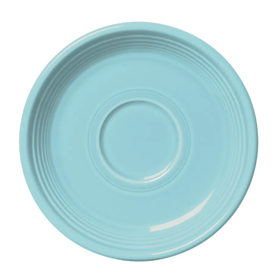 Steelite HL470349 - 5.875" x 0.875" Round Fiesta Sky China Saucer Dishwasher/Oven Safe 425°F 1 Dozen