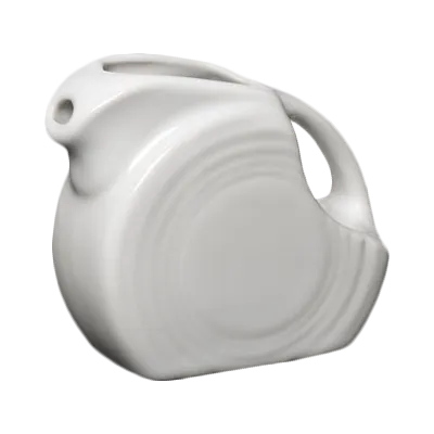 Steelite HL475100 - Disc Pitcher, 5 oz White China, 3.375" x 1.75" x 3.25", Oven Safe 425°F, 4/Case