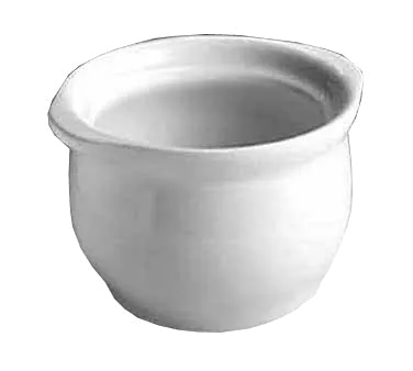 Steelite HL4760BWHA Onion Soup Bowl 12 oz (4‑7/8" x 2‑5/8") Hall China White No Handle - 1 Dozen