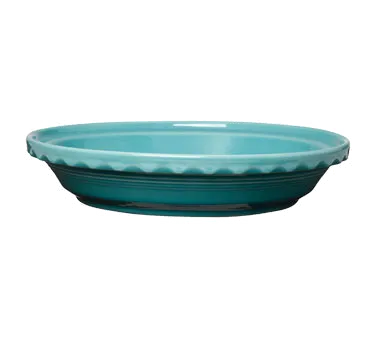 Steelite HL487107 Dish Pie Pan, 31 Oz 10.375" x 2.125", Turquoise China, 425°F Oven Safe, - 4/Case