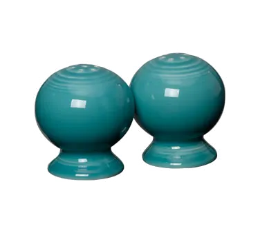 Steelite HL497107 Salt & Pepper Shaker, 3.0 Oz, 2.25" x 2.625" Turq China, Oven Safe 425°F - 4/Case