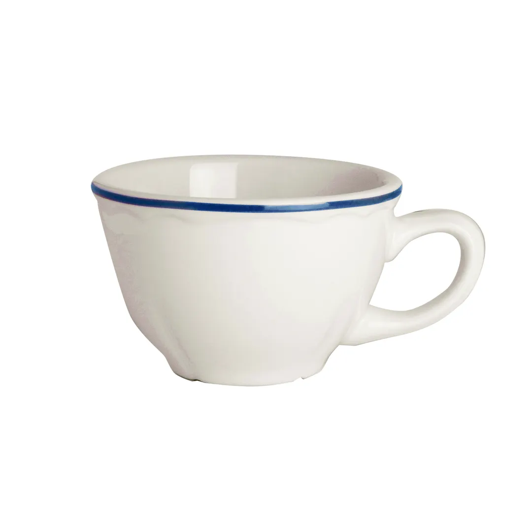 Steelite HL50863929 - 7.25 Oz China Cup, 3.75" x 2.5", Styleline Blue, Dishwasher/Oven Safe - 36/Case