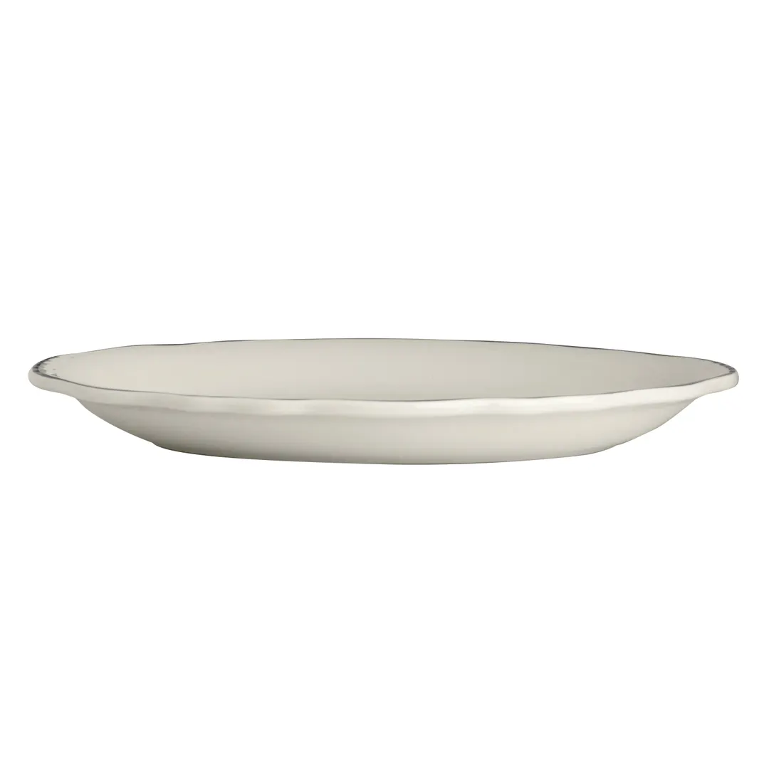 Steelite HL52563927 Oval China Platter 10" x 7.75" Slate, Dishwasher/Oven Safe 500°F - 24/Case