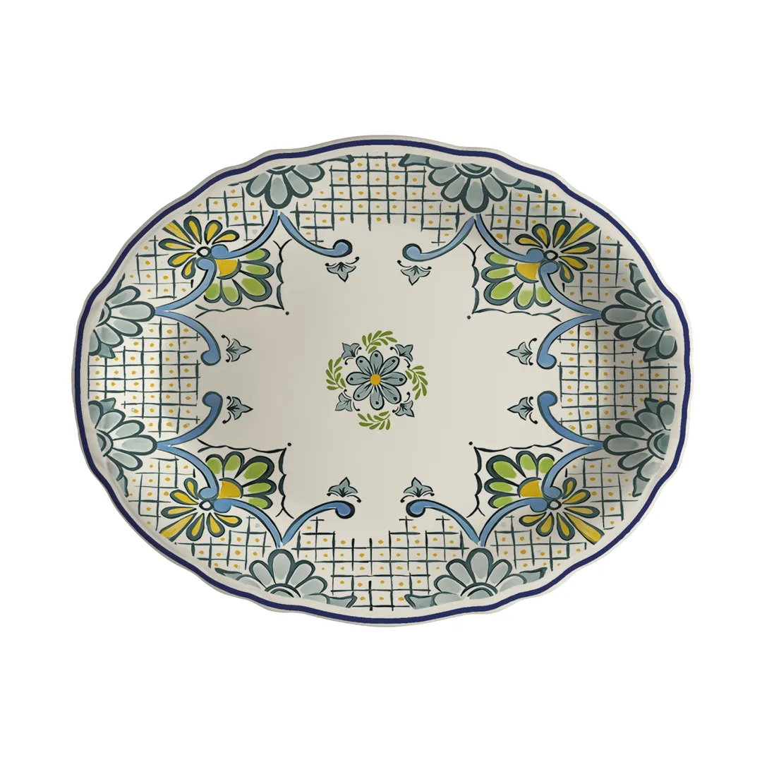 Steelite HL52663900 Oval China Platter, 11.75" x 8" Dishwasher/Oven Safe 500°F - 1 Dozen