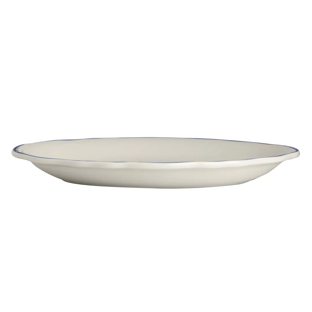 Steelite HL52663929 Oval Platter 11.75" x 8" Styleline Blue Dishwasher/Oven Safe 500°F - 1 Dozen