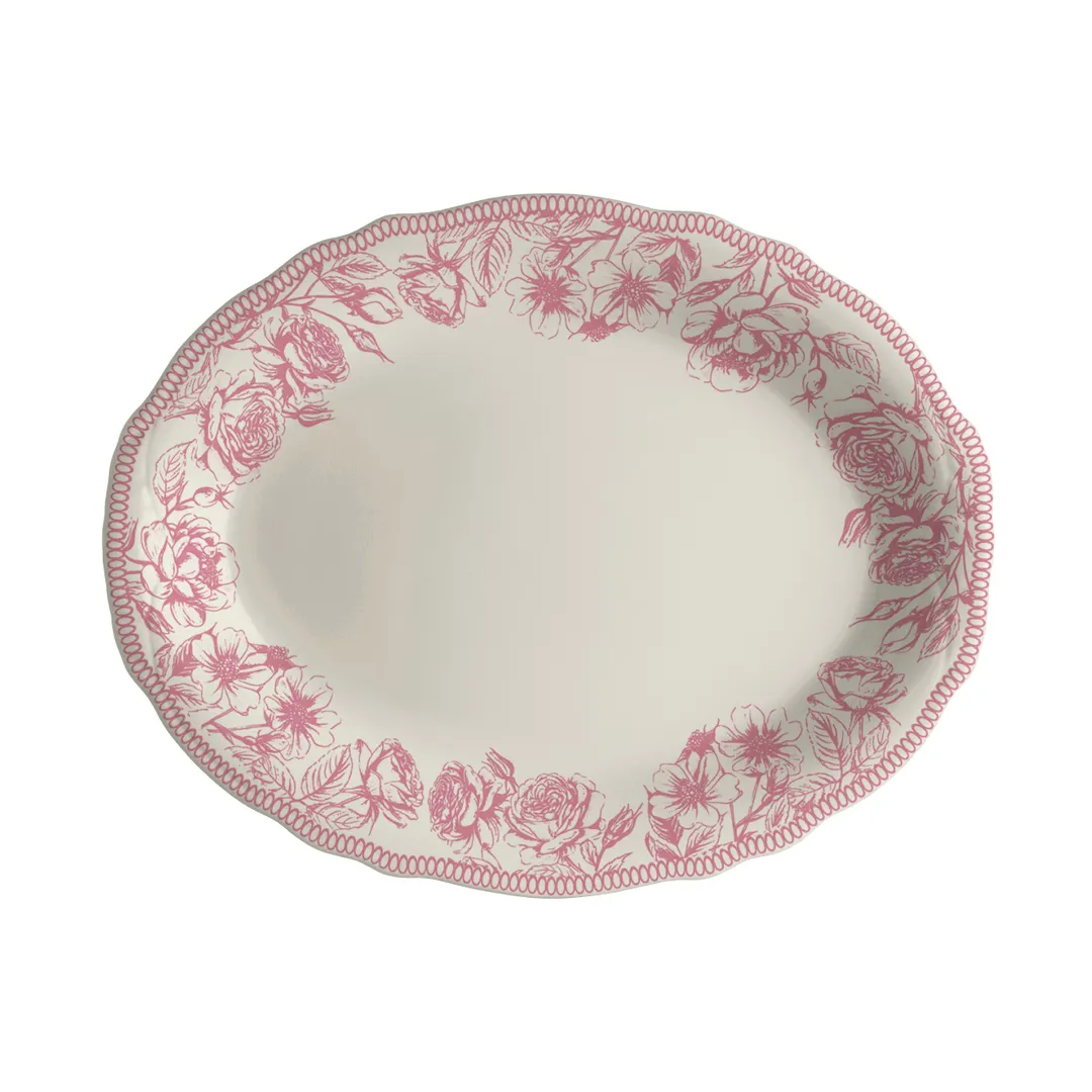 Steelite HL52763873 Oval Platter, 12.625" x 9.75", Scalloped Edge Dishwasher Oven Safe 500°F 1 Dozen